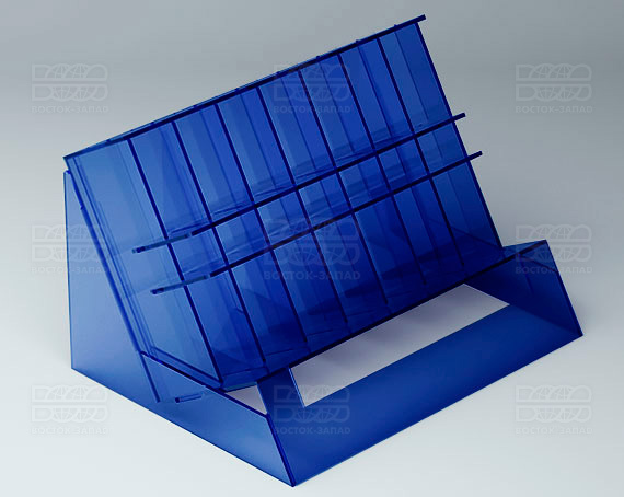 Стойка под лаки 207х158х143 мм К_16 - фото 2, цвет - Синий, материал - Прозрачный акрил