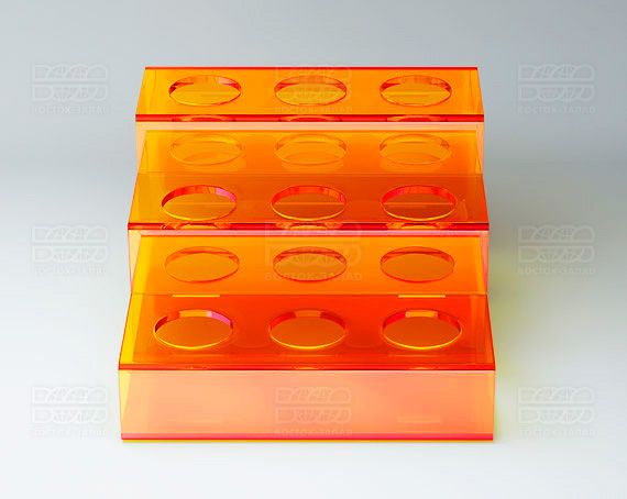 Подставка 115х138х75 мм K_26 - фото 1, цвет - Оранжевый_ф, материал - Флуоресцентный акрил