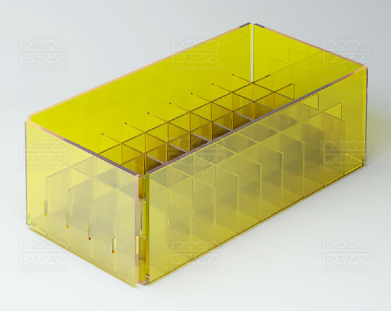 Органайзер К_2 - фото 2, цвет - Желтый, материал - Прозрачный акрил