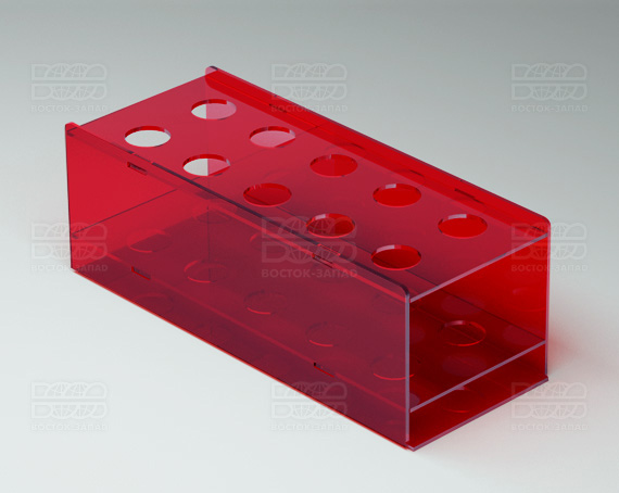Подставка универсальная 198х70х78 мм К_24 - фото 2, цвет - Красный, материал - Прозрачный акрил