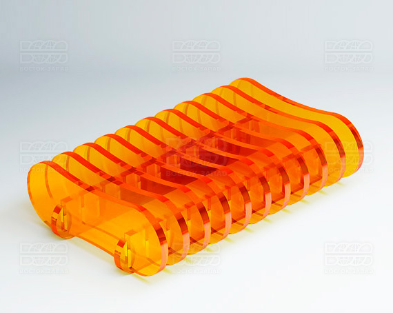 Для кисточек и пилок 110х28х70 мм К_22 - фото 3, цвет - Оранжевый_ф, материал - Флуоресцентный акрил