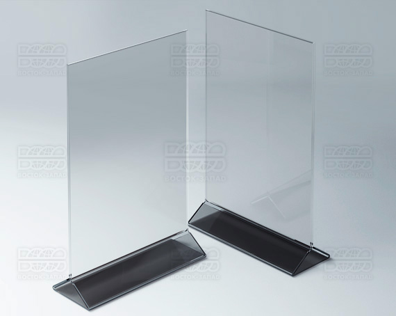 Тейбл-тент (под формат А4) K_31 - фото 2, цвет - Черный, материал - Прозрачный акрил