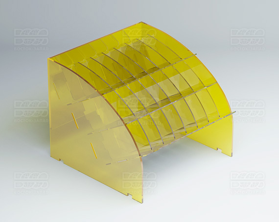 Подставка под карандаши 200х168х200 мм К_20 - фото 3, цвет - Желтый, материал - Прозрачный акрил