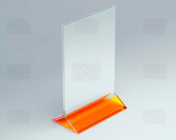 Тейбл-тент (под формат А5) K_32 - фото 3, цвет - Оранжевый_ф, материал - Флуоресцентный акрил