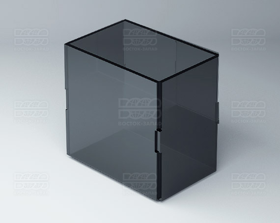 Подставка под карандаши 100х100х65 мм К_19 - фото 2, цвет - Черный, материал - Прозрачный акрил