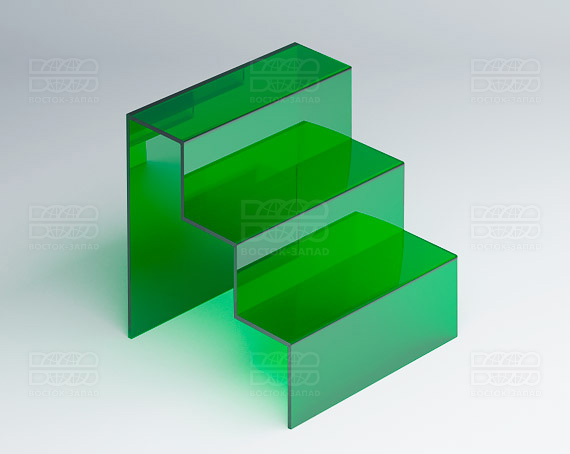 Горка универсальная 150х150х200 мм  К_10_3 - фото 3, цвет - Зеленый, материал - Прозрачный акрил