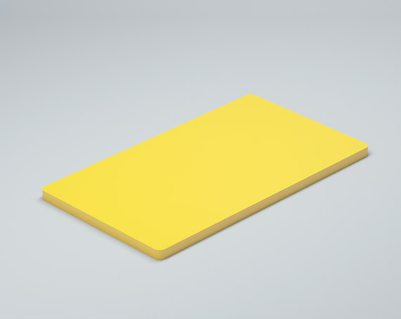 Планшетка для ресниц 140х80х3 мм - из ог. Стекла 3мм K_5 - фото 3, цвет - Желтый, материал - Глухой акрил