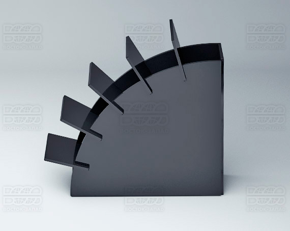 Подставка для ножниц 100х30х100 мм K_30 - фото 3, цвет - Черный, материал - Глухой акрил