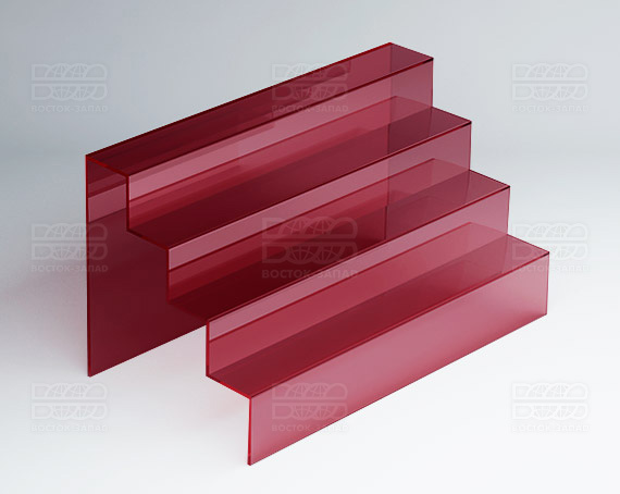 Горка универсальная 350х200х200 мм К_10_1 - фото 3, цвет - Красный, материал - Прозрачный акрил