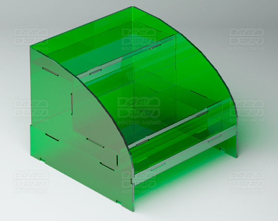 Горка универсальная 199х199х150 мм К_13 - фото 2, цвет - Зеленый, материал - Прозрачный акрил