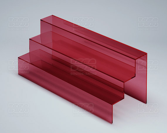 Горка универсальная 400х150х150 мм K_10_5 - фото 2, цвет - Красный, материал - Прозрачный акрил