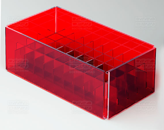 Органайзер К_2 - фото 3, цвет - Красный, материал - Прозрачный акрил