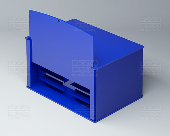 Органайзер для ресниц (10 секций) К_3 - фото 1, цвет - Синий, материал - Глухой акрил