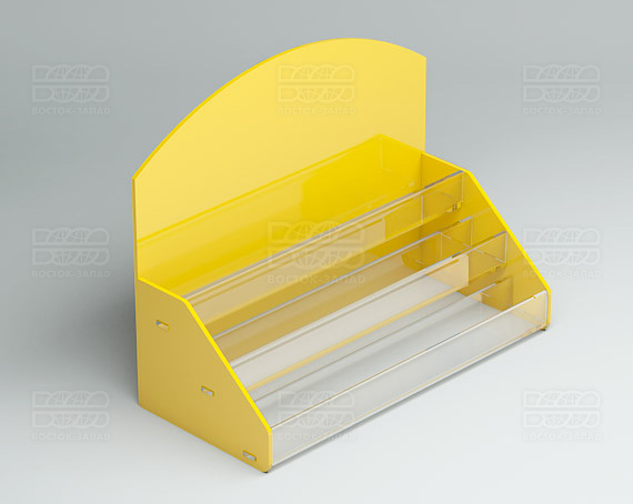 Подставка под лаки 252х200х116 мм К_15 - фото 3, цвет - Желтый, материал - Глухой акрил