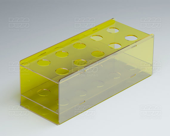 Подставка универсальная 198х70х78 мм К_24 - фото 2, цвет - Желтый, материал - Прозрачный акрил