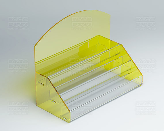 Подставка под лаки 252х200х116 мм К_15 - фото 3, цвет - Желтый, материал - Прозрачный акрил