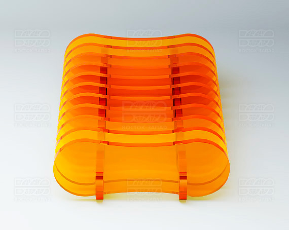 Для кисточек и пилок 110х28х70 мм К_22 - фото 1, цвет - Оранжевый_ф, материал - Флуоресцентный акрил