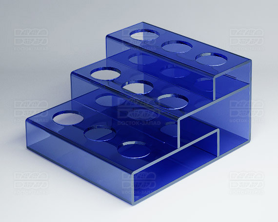 Подставка 115х138х75 мм K_26 - фото 3, цвет - Синий, материал - Прозрачный акрил