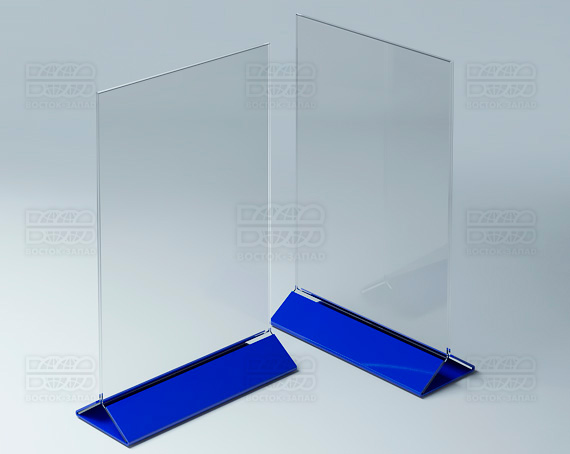 Тейбл-тент (под формат А4) K_31 - фото 2, цвет - Синий, материал - Глухой акрил