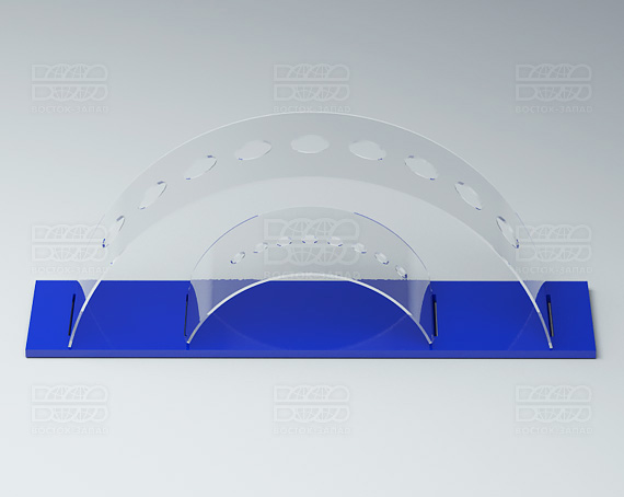 Подставка для кисточек 200х70х50 мм  К_21 - фото 1, цвет - Синий, материал - Глухой акрил