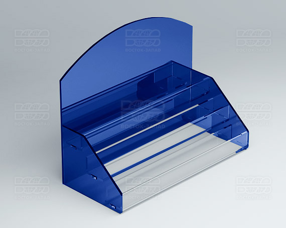 Подставка под лаки 252х200х116 мм К_15 - фото 3, цвет - Синий, материал - Прозрачный акрил