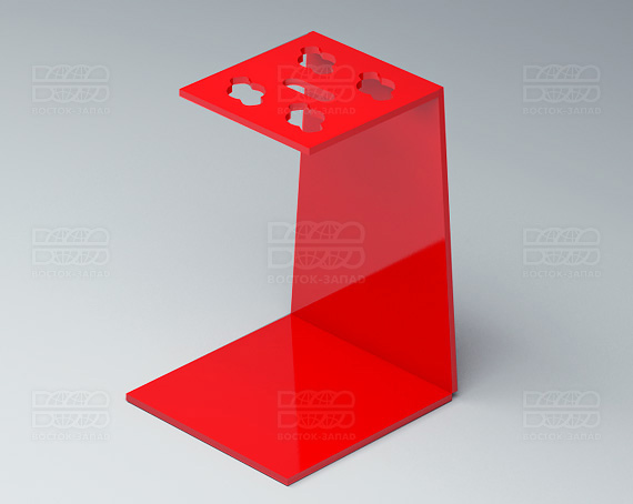 Подставка для ножниц 90х135х90 мм K_29 - фото 3, цвет - Красный, материал - Глухой акрил
