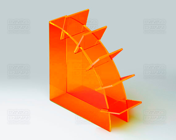 Подставка для ножниц 100х30х100 мм K_30 - фото 2, цвет - Оранжевый_ф, материал - Флуоресцентный акрил