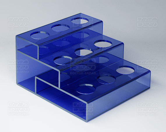 Подставка 115х138х75 мм K_26 - фото 2, цвет - Синий, материал - Прозрачный акрил