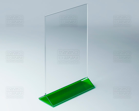 Тейбл-тент (под формат А4) K_31 - фото 1, цвет - Зеленый, материал - Прозрачный акрил