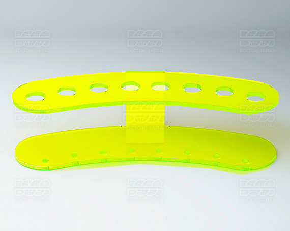 Подставка для ножниц и кисточек 200х50х65 мм К_23 - фото 3, цвет - Зеленый_ф, материал - Флуоресцентный акрил