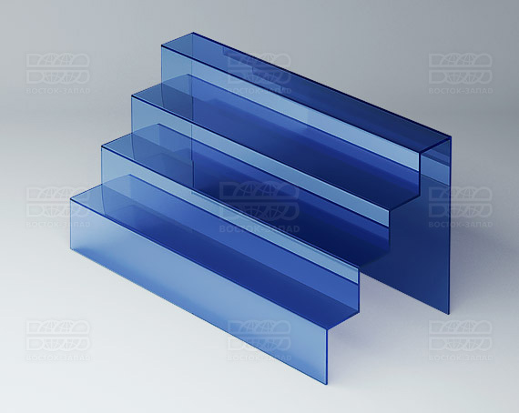 Горка универсальная 400х200х200 мм K_10_2 - фото 2, цвет - Синий, материал - Прозрачный акрил