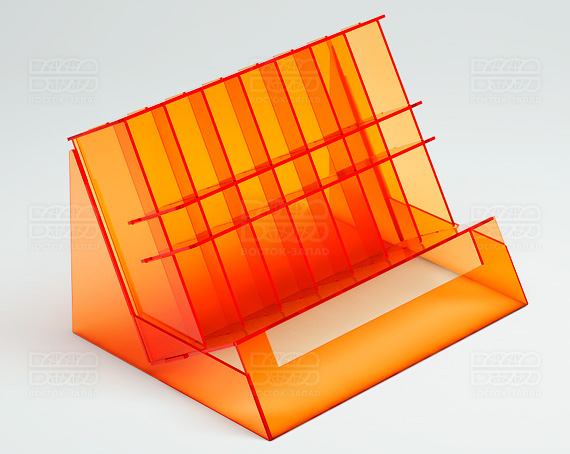 Стойка под лаки 207х158х143 мм К_16 - фото 3, цвет - Оранжевый_ф, материал - Флуоресцентный акрил