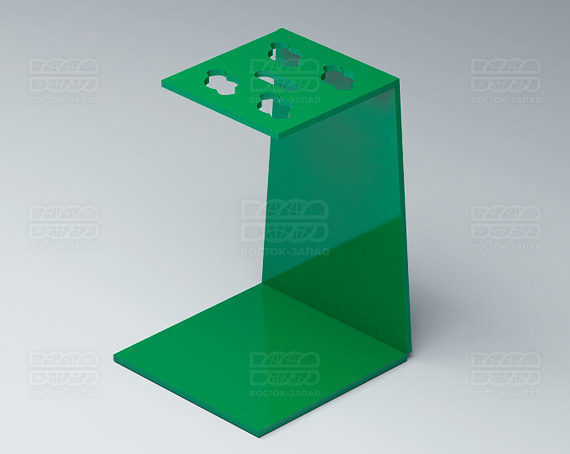 Подставка для ножниц 90х135х90 мм K_29 - фото 3, цвет - Зеленый, материал - Глухой акрил