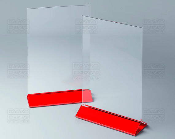 Тейбл-тент (под формат А4) K_31 - фото 3, цвет - Красный, материал - Глухой акрил