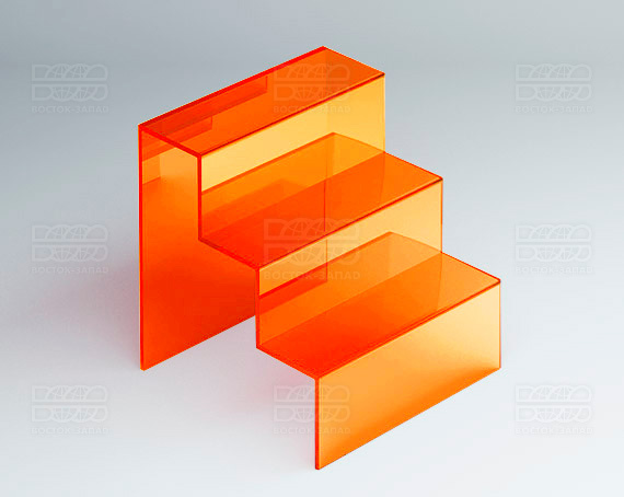 Горка универсальная 150х150х200 мм  К_10_3 - фото 2, цвет - Оранжевый_ф, материал - Флуоресцентный акрил