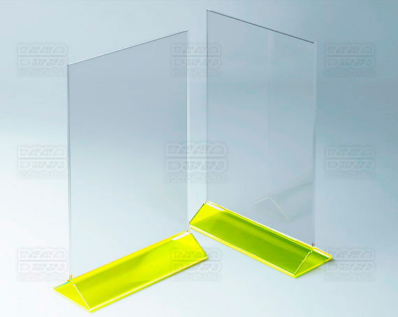 Тейбл-тент (под формат А4) K_31 - фото 2, цвет - Зеленый_ф, материал - Флуоресцентный акрил