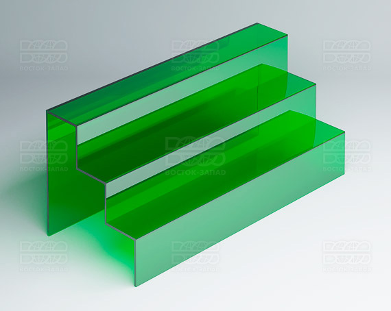 Горка универсальная 350х150х200 мм К_10_4 - фото 3, цвет - Зеленый, материал - Прозрачный акрил