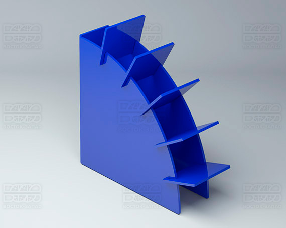 Подставка для ножниц 100х30х100 мм K_30 - фото 2, цвет - Синий, материал - Глухой акрил