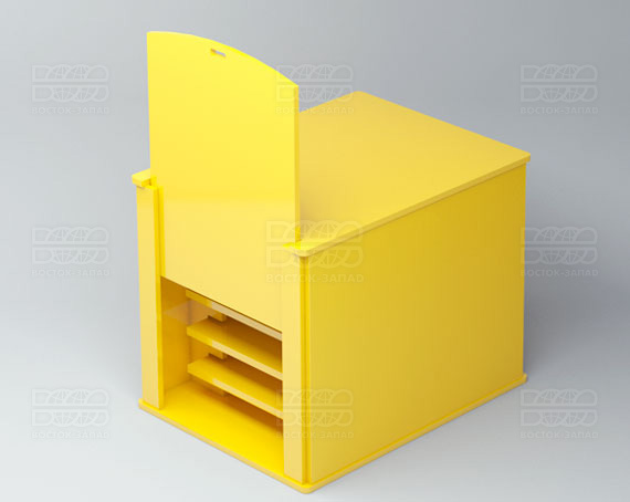 Органайзер для ресниц (5 секций) К_4 - фото 1, цвет - Желтый, материал - Глухой акрил