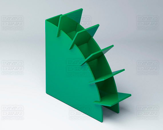 Подставка для ножниц 100х30х100 мм K_30 - фото 2, цвет - Зеленый, материал - Глухой акрил
