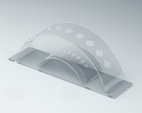 Подставка для кисточек 200х70х50 мм  К_21 - фото 2, цвет - Прозрачный, материал - Прозрачный акрил