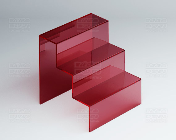 Горка универсальная 150х150х200 мм  К_10_3 - фото 3, цвет - Красный, материал - Прозрачный акрил