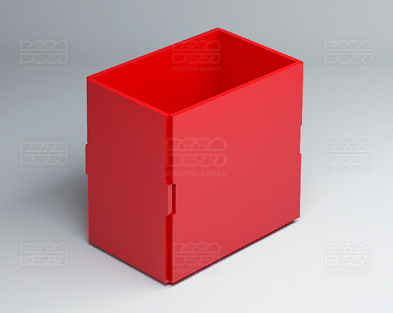 Подставка под карандаши 100х100х65 мм К_19 - фото 3, цвет - Красный, материал - Глухой акрил