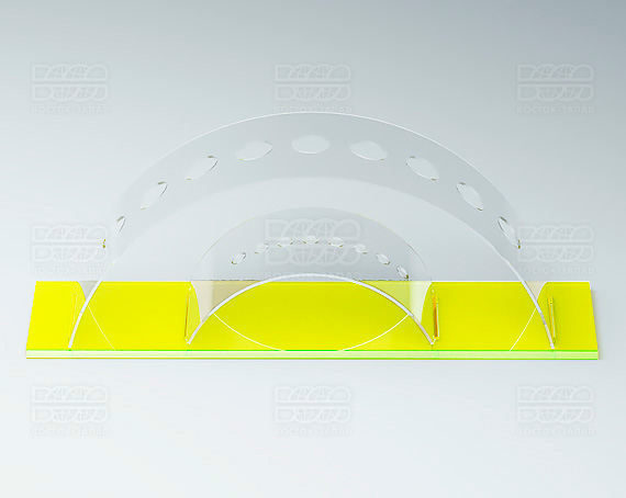 Подставка для кисточек 200х70х50 мм  К_21 - фото 1, цвет - Зеленый_ф, материал - Флуоресцентный акрил
