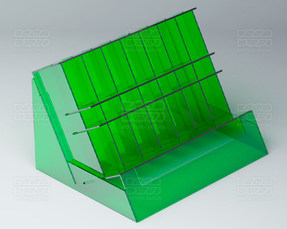 Стойка под лаки 207х158х143 мм К_16 - фото 2, цвет - Зеленый, материал - Прозрачный акрил
