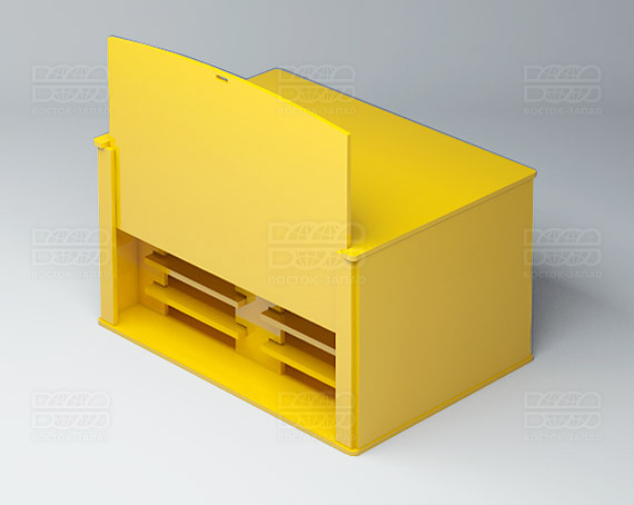 Органайзер для ресниц (10 секций) К_3 - фото 1, цвет - Желтый, материал - Глухой акрил