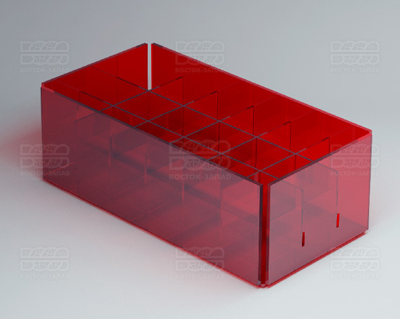 Органайзер К_2_1 - фото 2, цвет - Красный, материал - Прозрачный акрил