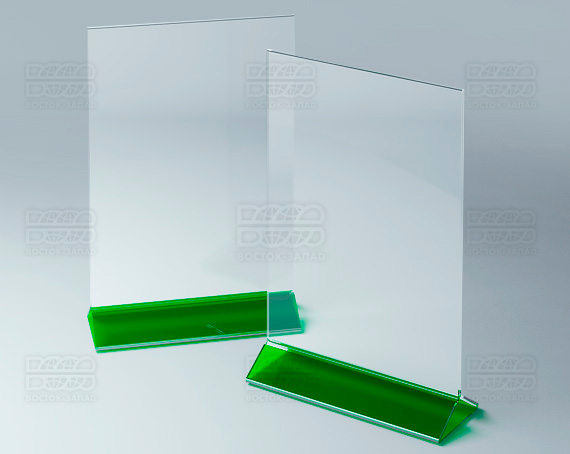 Тейбл-тент (под формат А4) K_31 - фото 3, цвет - Зеленый, материал - Прозрачный акрил