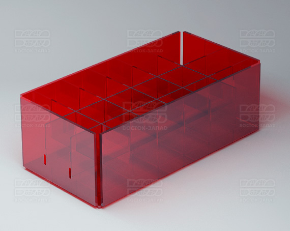 Органайзер К_2_1 - фото 3, цвет - Красный, материал - Прозрачный акрил