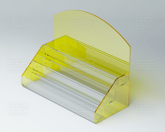 Подставка под лаки 252х200х116 мм К_15 - фото 2, цвет - Желтый, материал - Прозрачный акрил